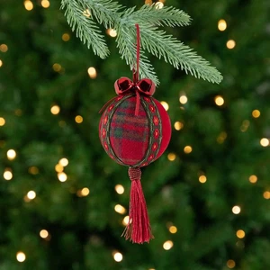 Northlight Jingle Campanas y Borlas Bola de Navidad Adornos - 2.75" - Juego de 4 - Imagen 1 de 9