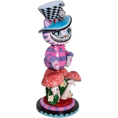 Hollywood Cheshire Cat Alice in Wonderland Christmas Nutcracker HA0573 15 Inch - Image 1 of 4