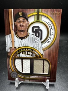 2024 Topps Tribute Dual Game Used Relic /75 DR-MM Manny Machado - Picture 1 of 2