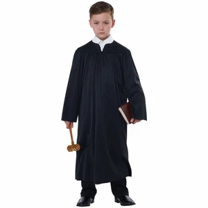 Judges Graduation Scholar Barrister Unisex Child Boys Girls Costume Robe - Picture 1 of 6