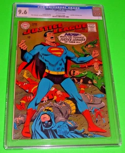 1968 JUSTICE LEAGUE OF AMERICA #63 CGC 9.6 Off-White NM+ Gardner Fox Superman - Picture 1 of 3