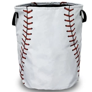 Baseball Struktur Muster Wäschekorb Faltbar mit Griffen Tragetasche Oxford... - Bild 1 von 7