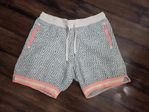 Chubbies LoungeWear SELTENE 7" weiche Shorts blau/weiß geometrischer Korallenbesatz Größe L - Bild 1 von 9