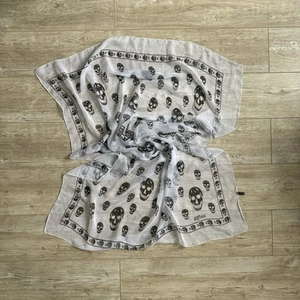 Alexander McQueen Silk Skull Scarf Monogram - Picture 1 of 7