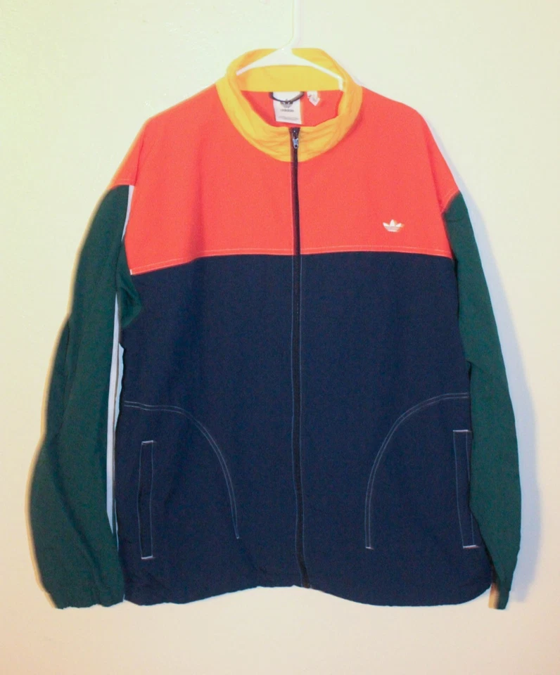 Adidas Color Block Cortavientos Trifolio Chaqueta de Pista Foto 1 de 4