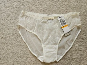 Bragas hipster PARAMOUR Decadent para mujer marfil de encaje y malla talla S - Imagen 1 de 13