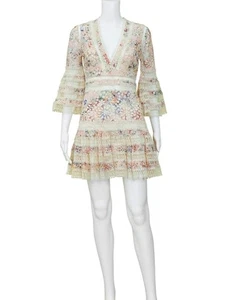ZIMMERMANN Used Good Linen Mini Dress AU 8 - Chic Summer Style - Picture 1 of 1