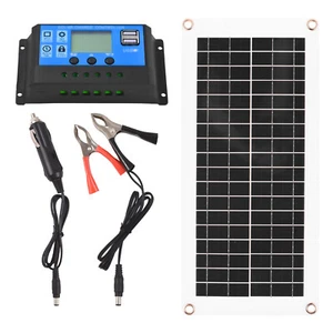 20 Watt 12 Volt Solar Panel Kit Waterproof Solar Panel with High Efficiency C0L8 - Picture 1 of 9