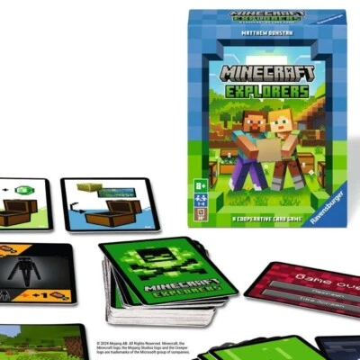 Ravensburger Minecraft Explorers Children's Cooperative Card Game - Image 1 of 4