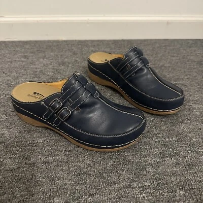 Women’s Spring Step, Happy MBR Slip On Clog Shoes EUR 39 US 8-8.5, Navy - Image 1 of 4