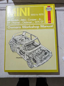 Mini 1959 to 1978 Haynes Owners Workshop Manual - Picture 1 of 3