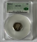 New Listing1916 D Mercury Silver Dime 10C Cacg Ag 03 Cac