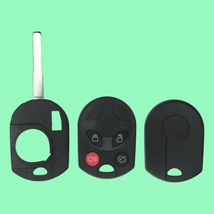 Ford 4 Button High Security Remote Head Key Shell Replacement - Picture 1 of 6