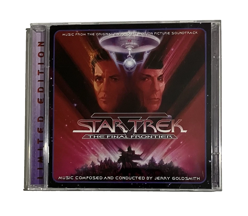 Jerry Goldsmith Star Trek V Final Frontier 2CD Ltd Ed. of 5,000 Lala Land  - OOP - Image 1 of 4