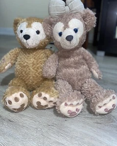 Walt Disney World Park Duffy Hidden Teddy Bear 17”& Tokyo Disney Sea 14” NWT - Picture 1 of 12