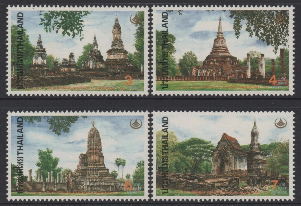 Tailandia 1993 Thai Heritage Conservation Set de 4 MUH Foto 1 de 1