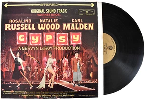 GYPSY SOUNDTRACK OST VINYL LP RECORD 1962 WARNER BROS. KARL MALDEN - Picture 1 of 3