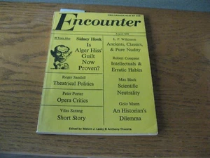 1978 Encounter August, Berryman, Hook, Golo Mann, Peter Porter, Robert Conquest - Imagen 1 de 2