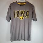 Iowa Hawkeyes Mens Shirt Large Short Sleeve Polyester NCAA Multicolor Casual 