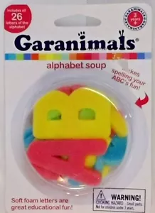 Alphabet Suppe Schaum Buchstaben Garanimals 26 Stück Neu - Bild 1 von 4