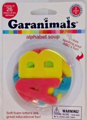 Alphabet Soup Foam Letters Garanimals   26 count  New - Image 1 of 4