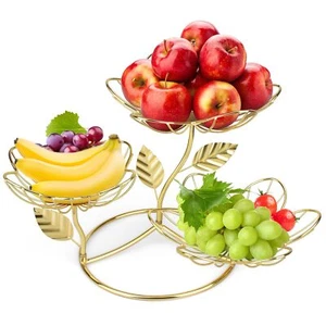 Cesto Frutta 3 Livelli Eleganti Cestini Frutta e Verdura per la Cucina Moderna - Foto 1 di 7