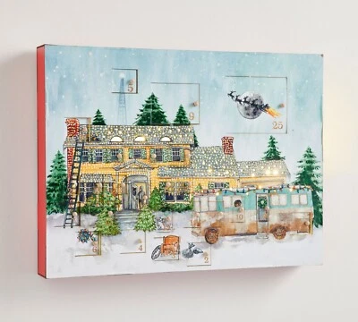 Pottery Barn National Lampoon Christmas Vacation LIGHT UP Lit Advent Calendar - Image 1 of 4