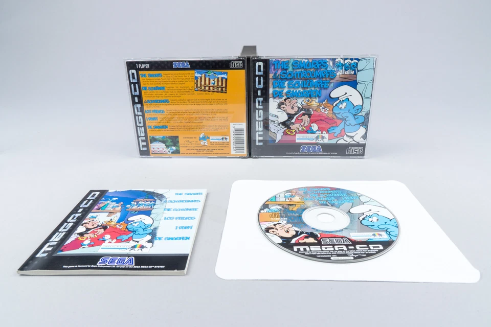 Sega Mega CD *The Smurfs / Die Schlümpfe* OVP mit Anleitung - Bild 1 von 4