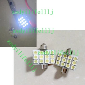 2x For Jeep Renegade Dome Map Reading Light Lamp License Plate 36mm White 12smd - Picture 1 of 1