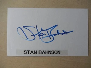 Stan Bahnsen Autographed 3" X 5" Index Card  - Picture 1 of 3