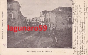 ORTANOVA  (  Foggia  )  -  VIA NAZIONALE.....viaggiata 1908......RRARA CARTOLINA - Imagen 1 de 1