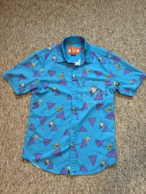 Camisa Rocko's Modern Life Nickelodeon Botón "Cuatro Personajes" - Talla Pequeña Foto 1 de 4