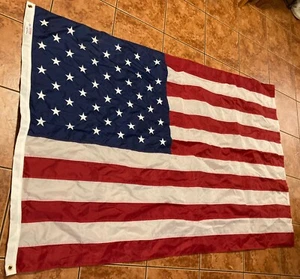 4'x6' ft Valley Forge Perma-Nyl Sewn American Flag w/ Grommets Made in USA - Picture 1 of 19