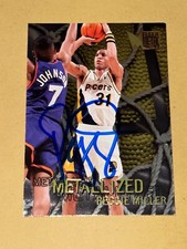 REGGIE MILLER 1996-97 Fleer Metal Autographed NBA card TTM/IP signature Pacers