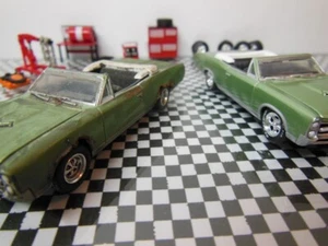 2 Greenlight 1967 Pontiac GTO Convertibles/ Weathered and New 1/64 see details - Picture 1 of 11