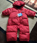 COLUMBIA  Snuggly Bunny Hooded Bunting Red Snowsuit Baby Boy Size 0-3M NWT