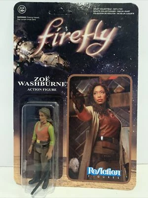 Figura de acción retro Firefly Zoë Washburn ReAction Funko nueva sellada sin usar, en caja Foto 1 de 3