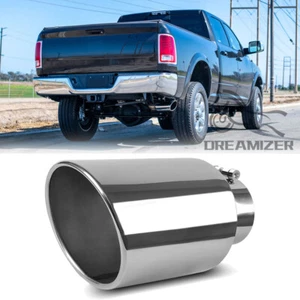 5" Inlet 8" Outlet 15'' Long Exhaust Tip Stainless Steel For Dodge RAM 1500 2500 - Picture 1 of 13
