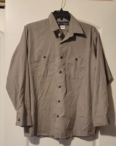UniFirst UniWeave Soft Comfort Mens Shirt Uniform Gray SZ 16.5-02 - Picture 1 of 4