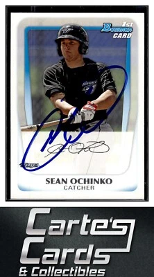 Sean Ochinko 2011 Bowman #BP47  Toronto Blue Jays TTM/IP Signed Autographed - Image 1 of 2