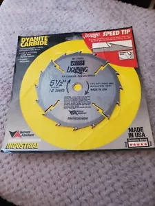DYANITE CARBIDE LIGHTING-Crosscuts,Rips and Miters 5 1/2" 16 Teeth ~NEW~ - Picture 1 of 2