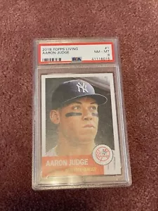 2018 Topps Living Baseball #1 Aaron Judge PSA 8 NEW YORK YANKEES NM-MT - Bild 1 von 3