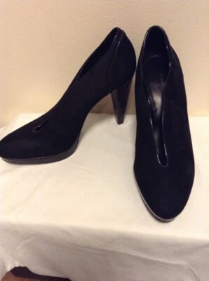 Zapatos de tacón alto Banana Republic para mujer de gamuza negro ópalo talla 9 $160 Brasil Foto 1 de 4