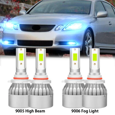 Combo faros LED y luz antiniebla azul para Lexus GS300 GS350 GS430 GS460 2006-2011 Foto 1 de 4