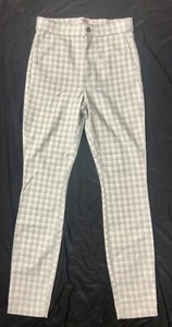 New Womens Hollister Ultra High-Rise Plaid Pant Small S Green White Plaid NWT - Picture 1 of 5