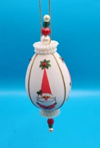 Vtg Santa gnome Ornament 70s 80s - Picture 1 of 8