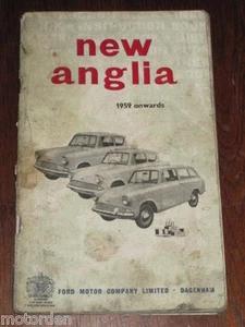English FORD NEW ANGLIA 1959 ONWARDS Inst Book 96 p 1959 FREE POST AUSTRALIA - Bild 1 von 7