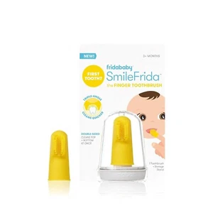 FridaBaby Spazzolino da Dito Doppia Faccia 3+ Mesi + Conservazione e Supporto - Nuovo - Foto 1 di 1