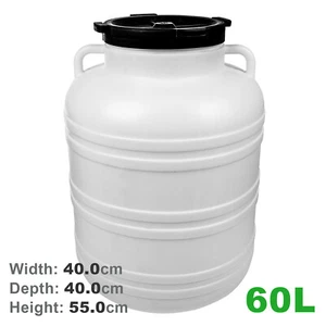* Kunststofffass mit Schraubkappe ideal zur Gärung oder Lagerung von Lebensmitteln 5L bis 65L - Bild 1 von 31
