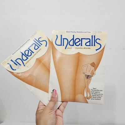 2 Pares Calzoncillos Nylon Pantimedias Queen Nuevo de Lote Antiguo Estilo 310 EE. UU. Vintage 1981 Calzoncillo Desnudo Foto 1 de 4